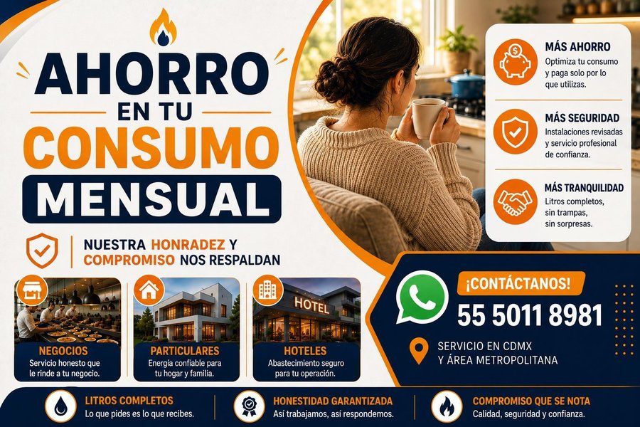 Ahorra en tu consumo mensual de gas con ALFAGAS